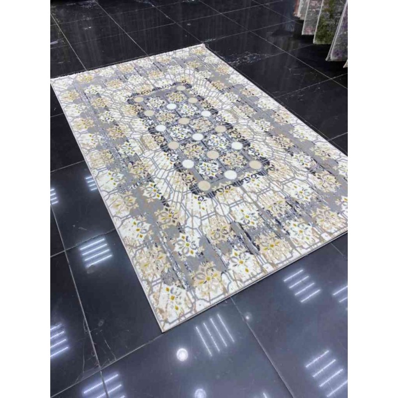 سجاد استقبال بلغاري 015 بيج و رصاصي