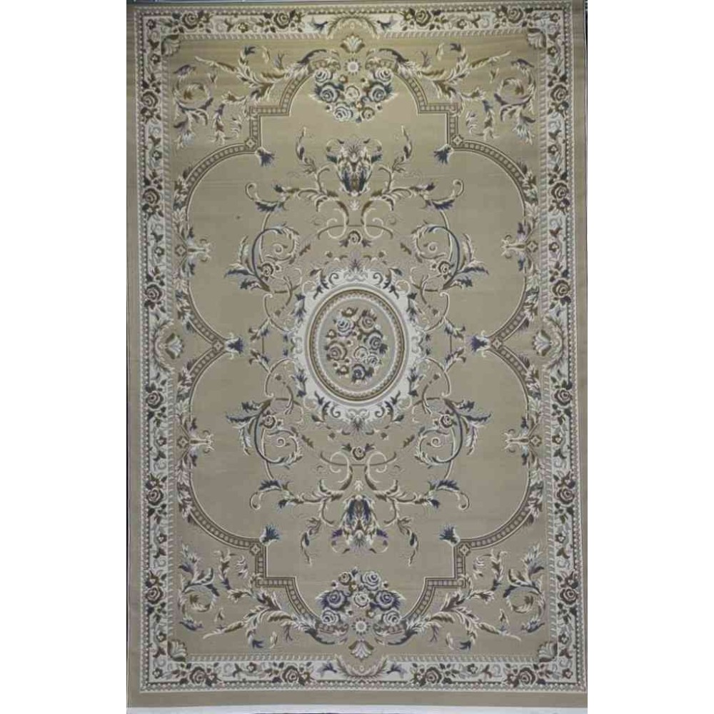 سجاد تركي فلــورانـسـيا 562 نقش فرنسي لون بيج غامق مقاس 150*230