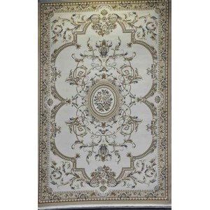 سجاد تركي فلــورانـسـيا 562 نقش فرنسي لون بيج رصاصي مقاس 50*80