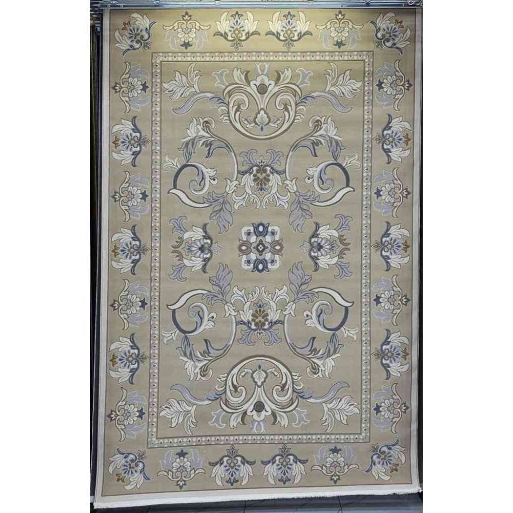 سجاد تركي فلــورانـسـيا 634 نقش فرنسي لون بيج غامق مقاس 100*200