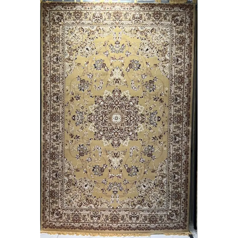 سجاد تركي مرسيليا 2799A كلاسيك مظغوط فاخر بيج مقاس 300*400
