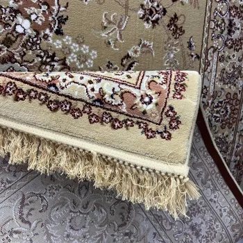 سجاد تركي مرسيليا 2799A كلاسيك مظغوط فاخر بيج مقاس 300*400