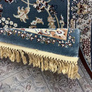 سجاد تركي مرسيليا 2799A كلاسيك مظغوط فاخر سماوي مقاس 200*300
