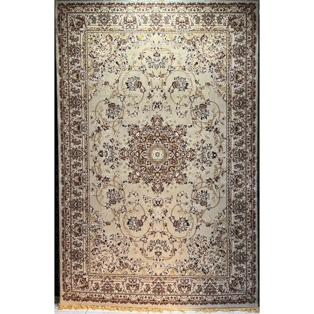 سجاد تركي مرسيليا 2799A كلاسيك مظغوط فاخر كريم مقاس 400*600