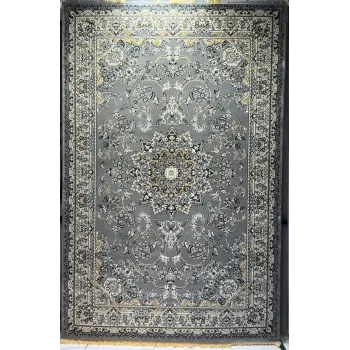 سجاد تركي مرسيليا 2799A كلاسيك مظغوط فاخر رصاصي فاتح مقاس 250*350