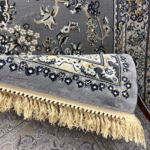 سجاد تركي مرسيليا 2799A كلاسيك مظغوط فاخر رصاصي فاتح مقاس 250*350