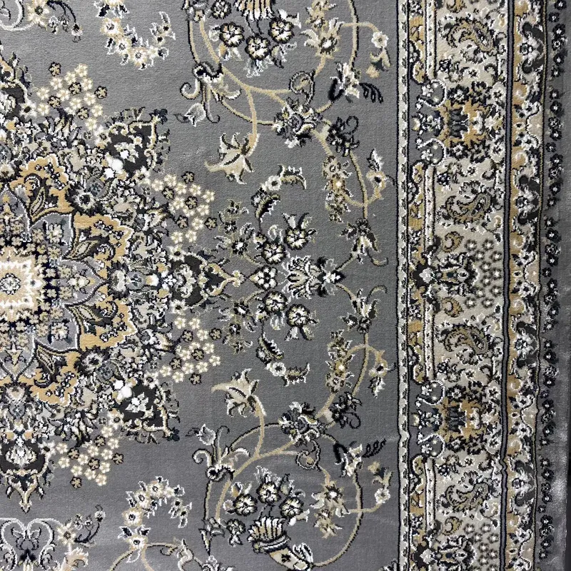 سجاد تركي مرسيليا 2799A كلاسيك مظغوط فاخر رصاصي فاتح مقاس 250*350