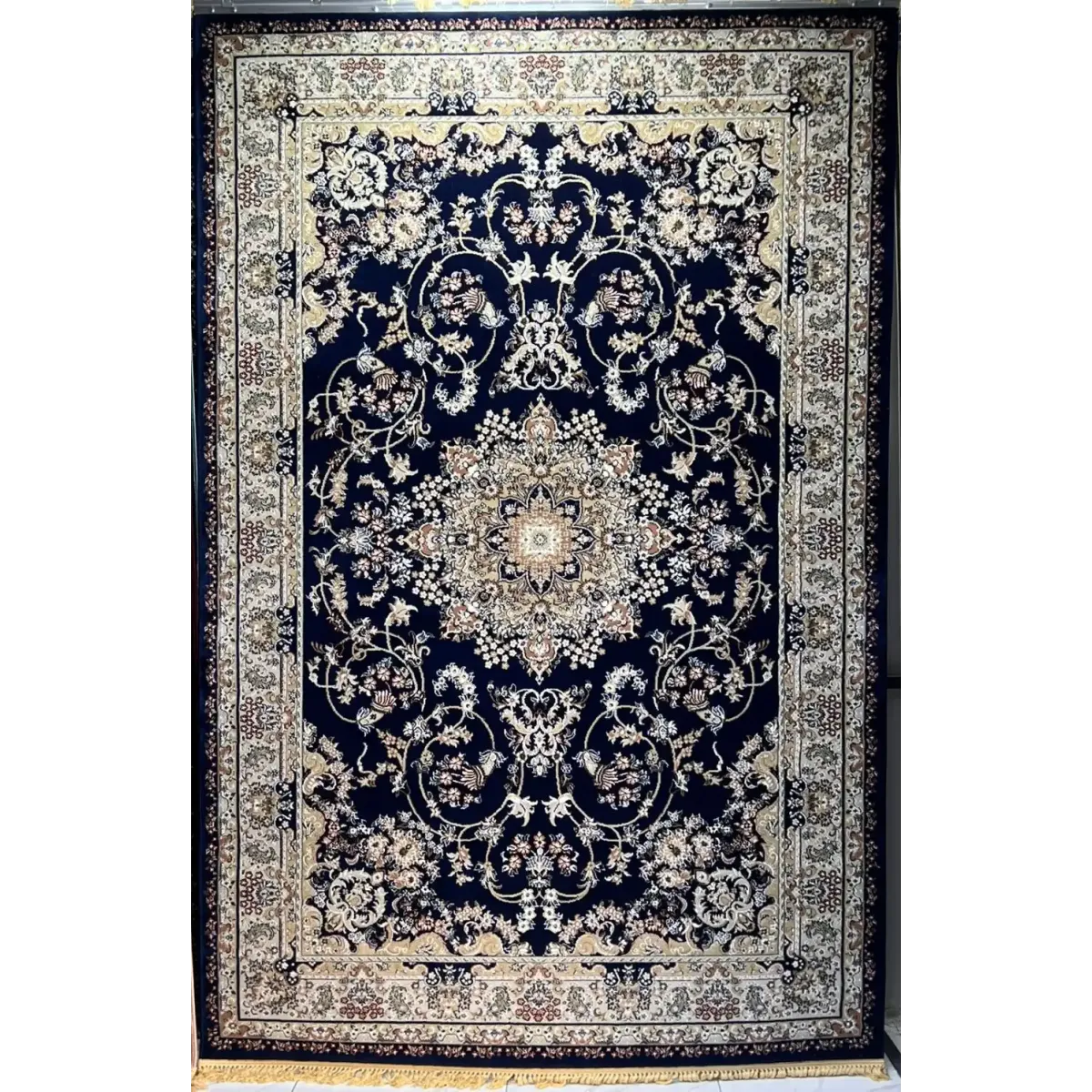 سجاد تركي مرسيليا 2799A كلاسيك مظغوط فاخر كحلي مقاس 400*600