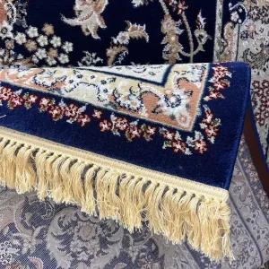 سجاد تركي مرسيليا 2799A كلاسيك مظغوط فاخر كحلي مقاس 400*500 سجاد تركي مرسيليا 2799A كلاسيك مظغوط فاخر كحلي مقاس 400*500